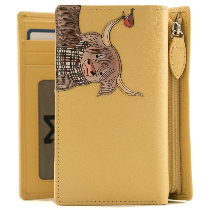 Mala Leather Callum The Coo Collection Leather Purse RFID Blocking