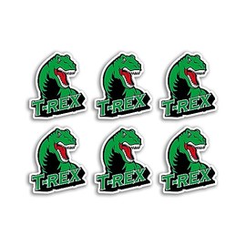 6 x 5cm T-Rex Vinyl Stickers - Dinosaur Trex Skate Dino Cartoon Luggage Men Women Boys Girls Design Small Decal Laptop Scrapbooking #9617