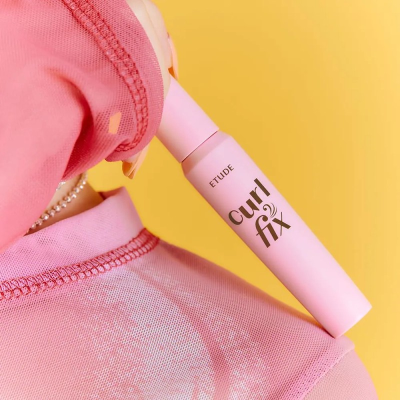 Rímel Etude Curl Fix Waterproof Negro De Larga Duración