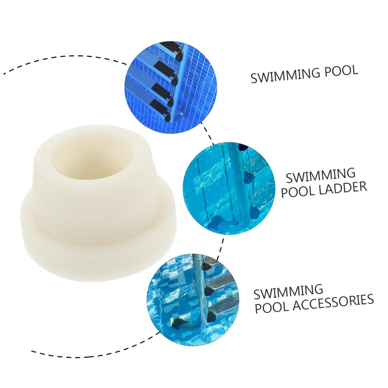 BESPORTBLE 4pcs Rubber Bumper Caps for Swimming Pool Ladder Durable