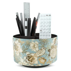 Jasenna 360 Degree Rotating Pen Holder - 4-Grid Classification Pencil Stand, Pen Stand, Large Capacity Pen Holder, Rotating Pen Holder, Multi-Function Makeup Brush Organizer, Classification Box, Small
