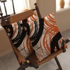 EZVING Orange 16x16 Pillow Covers Set of 2 Abstract Stripes