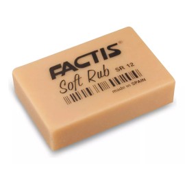 BORRADOR FACTIS PARA ARTISTAS SR12 Goma Para Dibujantes Sr12 Soft Rub Factis  Blister 1 Pieza