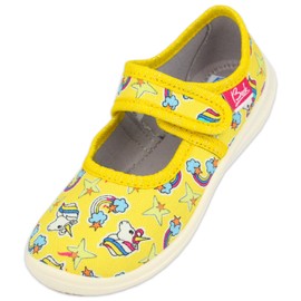 Beck Girls Kids Yellow Dream Slippers, yellow