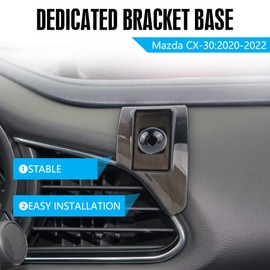CARFIB for Mazda CX-30 CX30 Accessories Car Phone Holder Mount Magnetic Magnet 2020 2021 2022 Cell Phone Air Vent Dedicated Navigation Black
