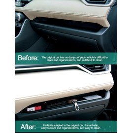 HZCZLO Glove Box Organizer Tray Compatible with Toyota RAV4 2023 2022 2021 2020 2019 Accessories Passenger Storage Insert Mat,Passenger Storage Organizer for Toyota RAV4