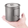 Aomiun Ultralight Titanium Cup Outdoor Portable 2PCS Cup Set 350ml