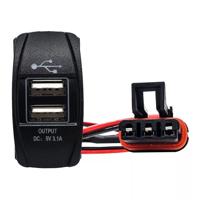 OZ-USA Pulse Power Bus Bar Plug USB Port Voltmeter Switch