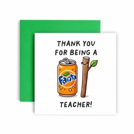 Huxters Funny Fantastick Teacher Card Fantastick Thank you Card for Teaching Assistants Card for Thanks - 14.8cm (Fantastick Teacher)