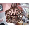 Kenroy Home 93132GBRZ Dumas 5 Light Wood Bead Chandelier with