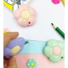 Cute Retractable Box Cutters, 3Pcs Flower Shaped Mini Art Cutter