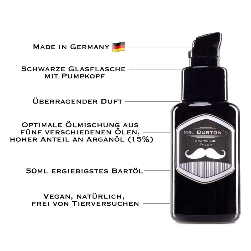 Beard Care for Men – Mr. Burton´s Beard Oil –