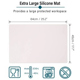 Gartful Extra Large Silicone Mat For Crafts, 25.2 X 17.7 Inches Epoxy