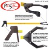 PikStik Classic C-361, Aluminum Reacher, Heavy-Duty Polycarbonate Jaw, Comfortable Pistol