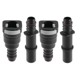 X AUTOHAUX 5/8 15.82mm SAE to 14mm Straight Car Fuel Line Hose Quick Release Connector Disconnect Hose Nylon 2 Set