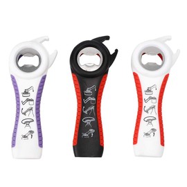 Bottle Opener, Easy Jar Opener Non-Slip Bottle Lid Can Opener Handle for Seniors with Weak Hands - Pack of 3