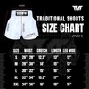 TUFF Muay Thai Shorts Boxing Trunks (TUF-MS613-ORG, M)