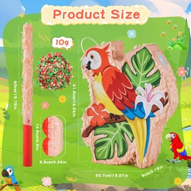 VINTS Parrot Piñata Decorations Kids Parrot Piñata with Blindfold Stick Confetti for Summer Hawaiian Party Birthday Activities Game Piñata(16.34 * 13.27 * 3.15in)