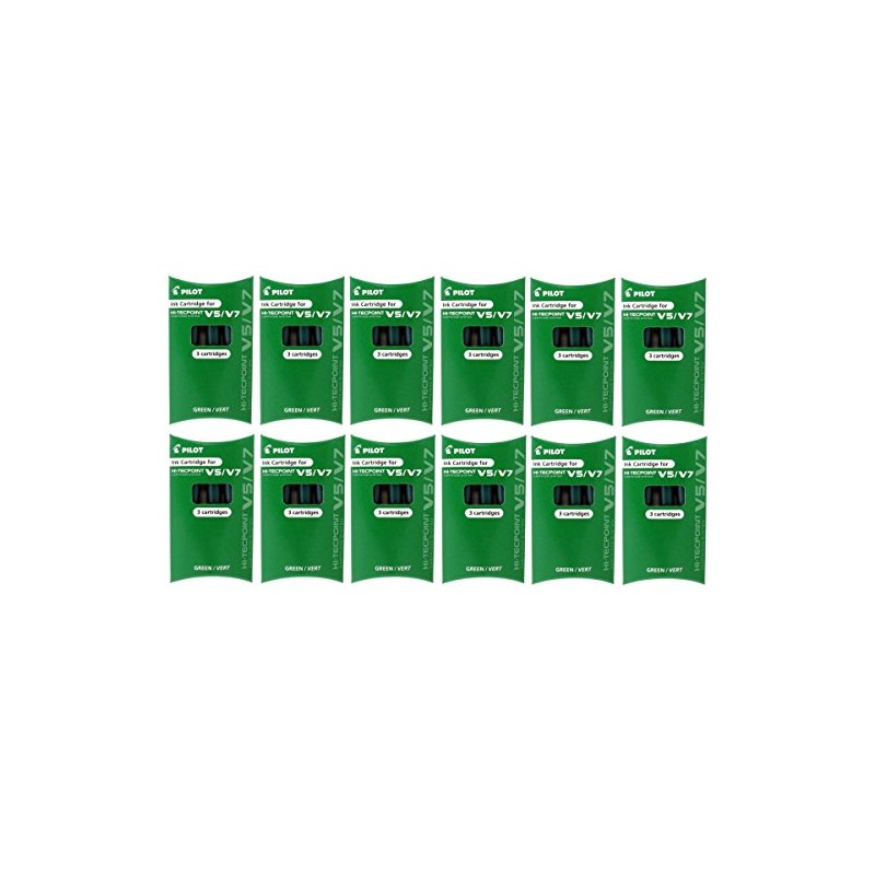 Pilot V5/7 Liquid Ink Refill Green Ref 259300304 [Pack 3]