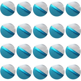 fogman Magnetic Plates, Steel Plates, Magnetic, Strong, Smartphone, Kitchen, Set of 20 (Round, 1.6 inches (40 mm) Diameter)