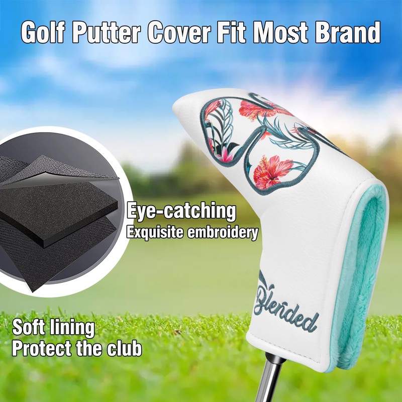 BAIRBRE Golf Putter Covers Mallet Putter Headcover Blade Putter Cover