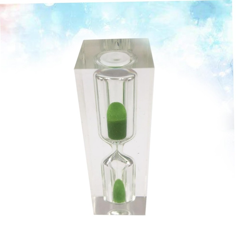 Mobestech Creative Sand Clock Timer Green Sandglass Decoration for Tooth