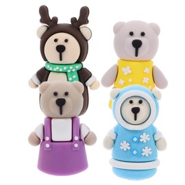 4Pcs Silicone Cuticle Nipper Covers Cute Manicure Protectors for Scissors Tweezers for Salon and Home Use Stylish Dead Skin Trimmer Accessories