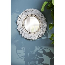 Primitives by Kathy Beaded Fringe Mirror