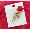 chenxiaonan Elegant Rose Flower Brooch Pin for Red Rose Flower