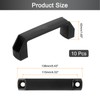 sourcing map 10 Pack Rectangular Plastic Pull Handle, 115mm/4.5 Inch