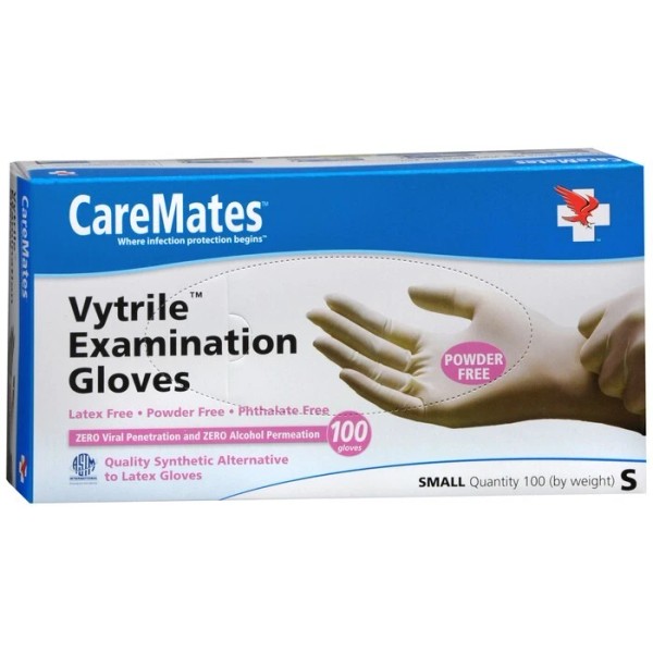 CareMates Vytrile Examination Gloves Small 100 EA