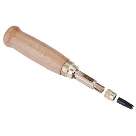 Hole Punch, Screw Hole Punch for Belts Watch Straps Wooden Handle Hole Punch for Paper Leather with 1.5/2/2.5/3/3.5/4 mm 6 Types Hole Diameter