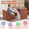 Asweets 4 in 1 Foam Climbing Blocks for Toddlers, Indoor