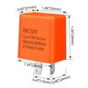 Weasch - Relé de intermitente electrónico ajustable, 12 V CC,