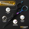 HB DOT Professional Mustache Scissors, 5.5 Inches Mustache and Beard