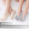 Feliciay 4 Pairs Toe Socks Five Finger No-Show Socks Breathable
