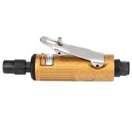 Air Luter, Air Grinder, High Speed Air Angle Die Grinder, Pneumatic Grinder, Metal Straight Shank, Ultra High Speed Polishing, Pneumatic Engraving Machine, 0.1 inch (3 mm) / 0.2 inch (6 mm) Chuck 25,000 rpm/22,000 rpm with Inlet Interface / Wrench Includ