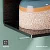 PAVSTINE 2 Pcs Acrylic Square Floating Shelves, No Drill Black