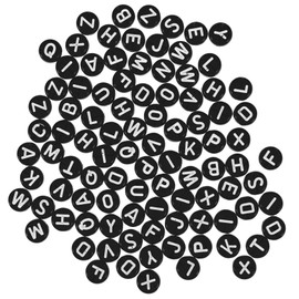 jojofuny 1bag Acrylic Alphabet Beads Beads for DIY Bracelets Necklaces Decorative Craft Letter