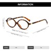 YAMEIZE Small Oval Blue Light Glasses Women - Men Retro