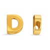 Jewelry America 14k Yellow Gold Mini Sliding Block Initial D