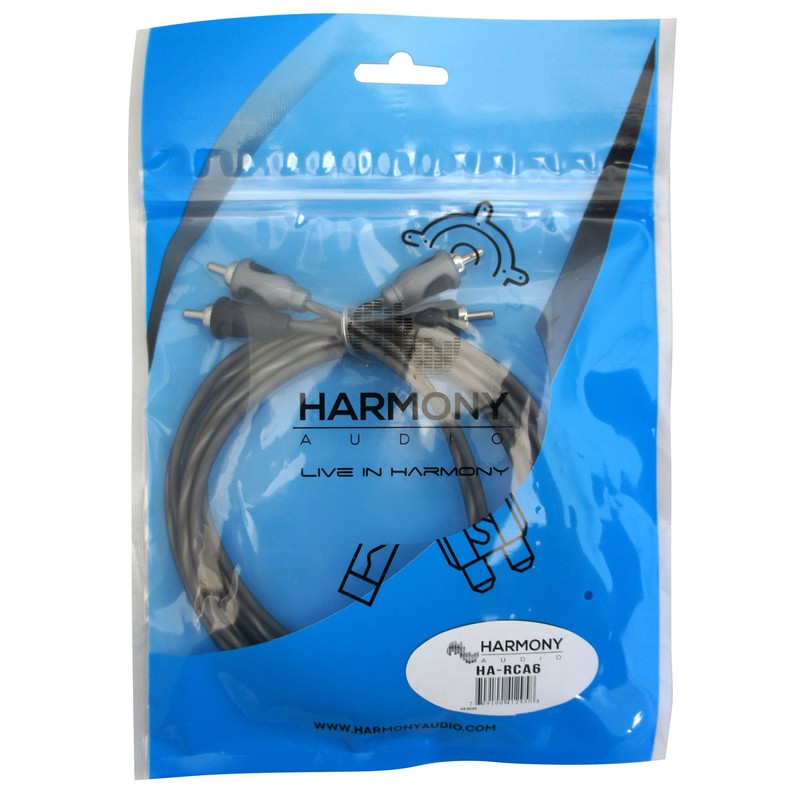 Harmony Audio HA-RCA6 Car Audio 2 Channel Stereo 6 Foot