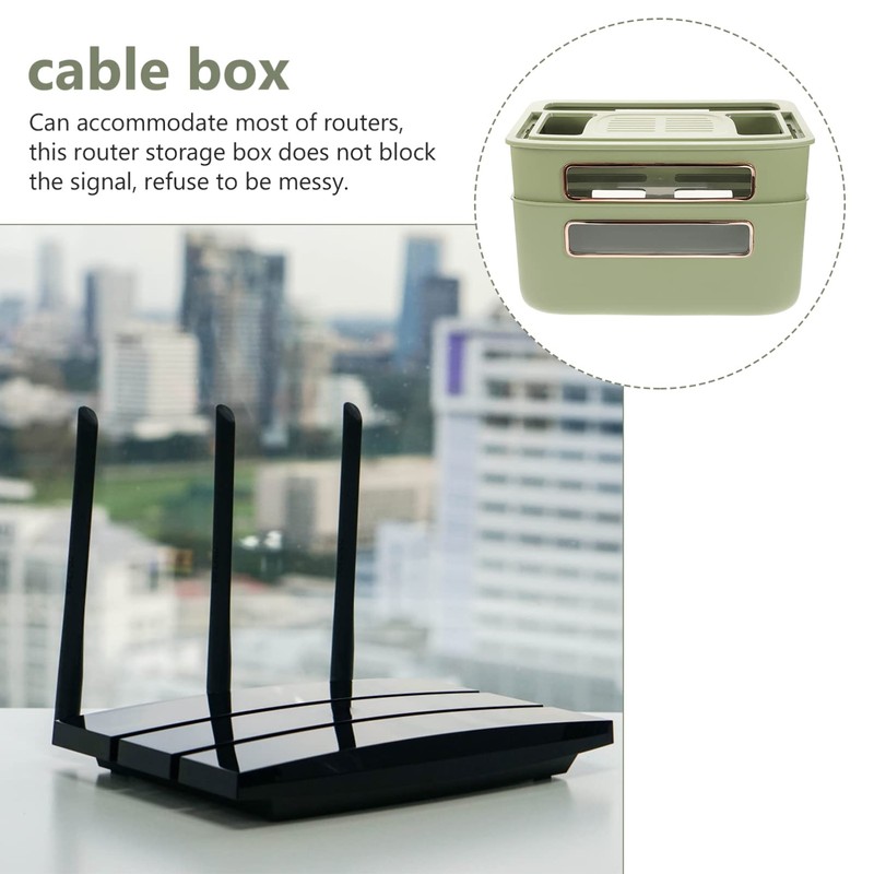 Gadpiparty Cable Organiser Box for Home Desk Power Strip Holder