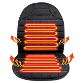 Teomi Heated Seat Covers for Cars, 2 Fast Heating Models Heated Car Seat Cushion Black