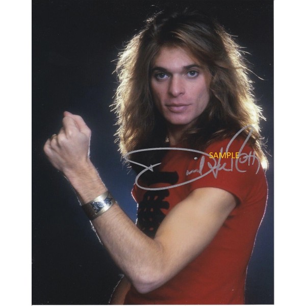 DAVID LEE ROTH REPRINT 8X10 PHOTO SIGNED AUTOGRAPHED MAN CAVE