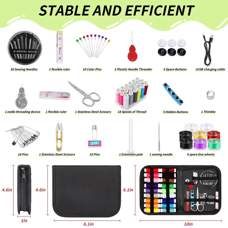 Handheld Sewing Machine,Electric Mini Portable Sewing Machine for Beginners &