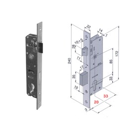 Locks Welka Gates 25 mm