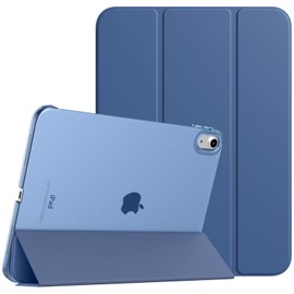 TiMOVO TiMOVO Case for iPad (A16) 11th Generation 11 Inch 2025/iPad 10th Generation 10.9 Inch 2022, Slim Stand Cover with Hard Translucent Back, Support Touch ID, Auto Wake/Sleep, Abyss Blue