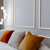 sourcing map Wall Molding Trim, 3Ft x 2 Inch PVC
