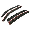 Smoke Tinted Window Visors Vent Sun Shade Rain Wind Guards